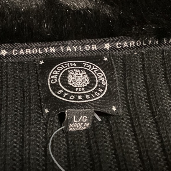 Black denim and knit lightweight jacket - Picture 6 of 6